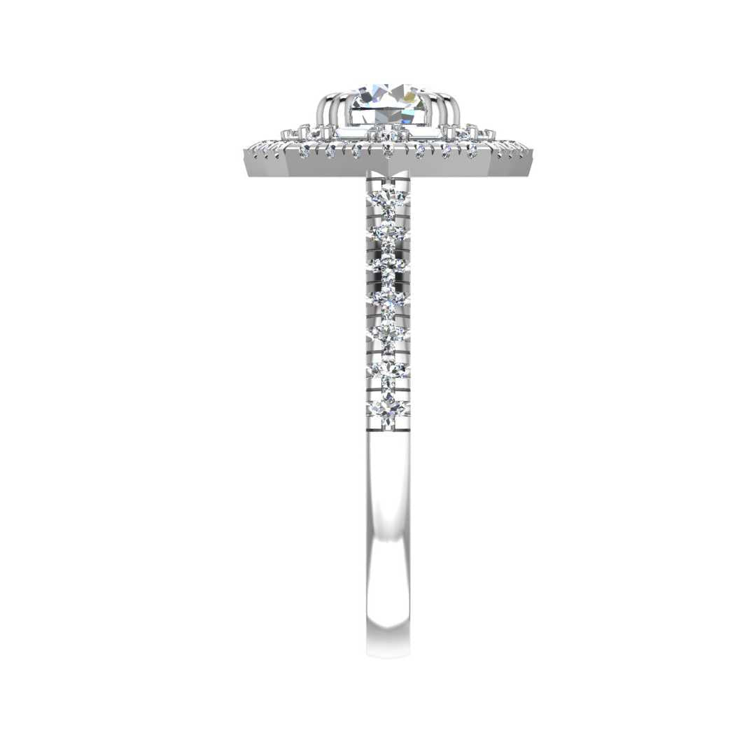 BLAZING HALO ENGAGEMENT RING-RD