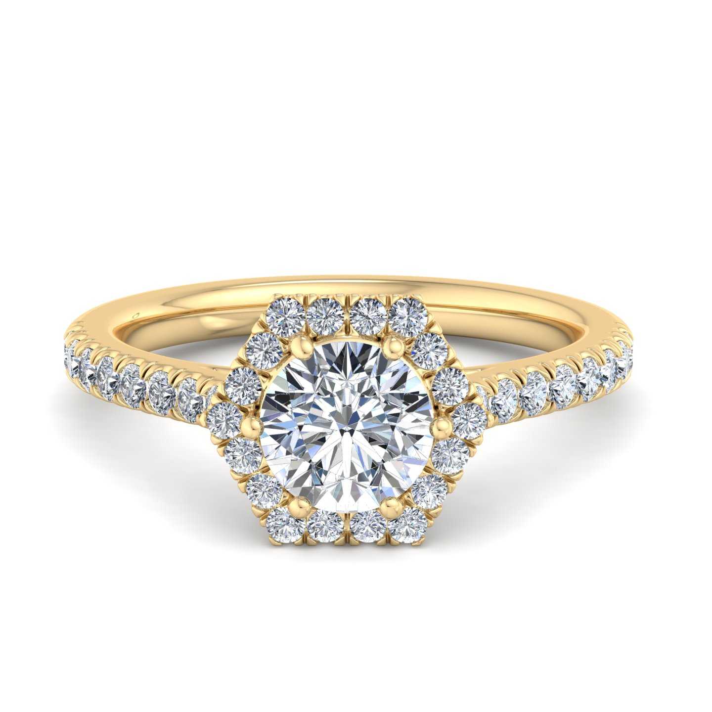 Antonia Engagement Ring – Halo Diamond Brilliance