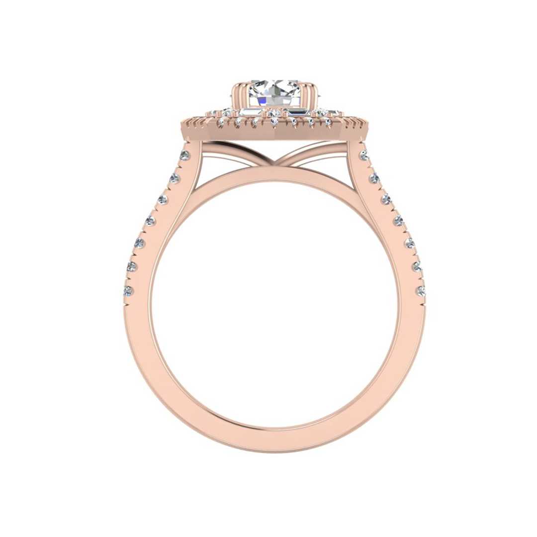 BLAZING HALO ENGAGEMENT RING-RD
