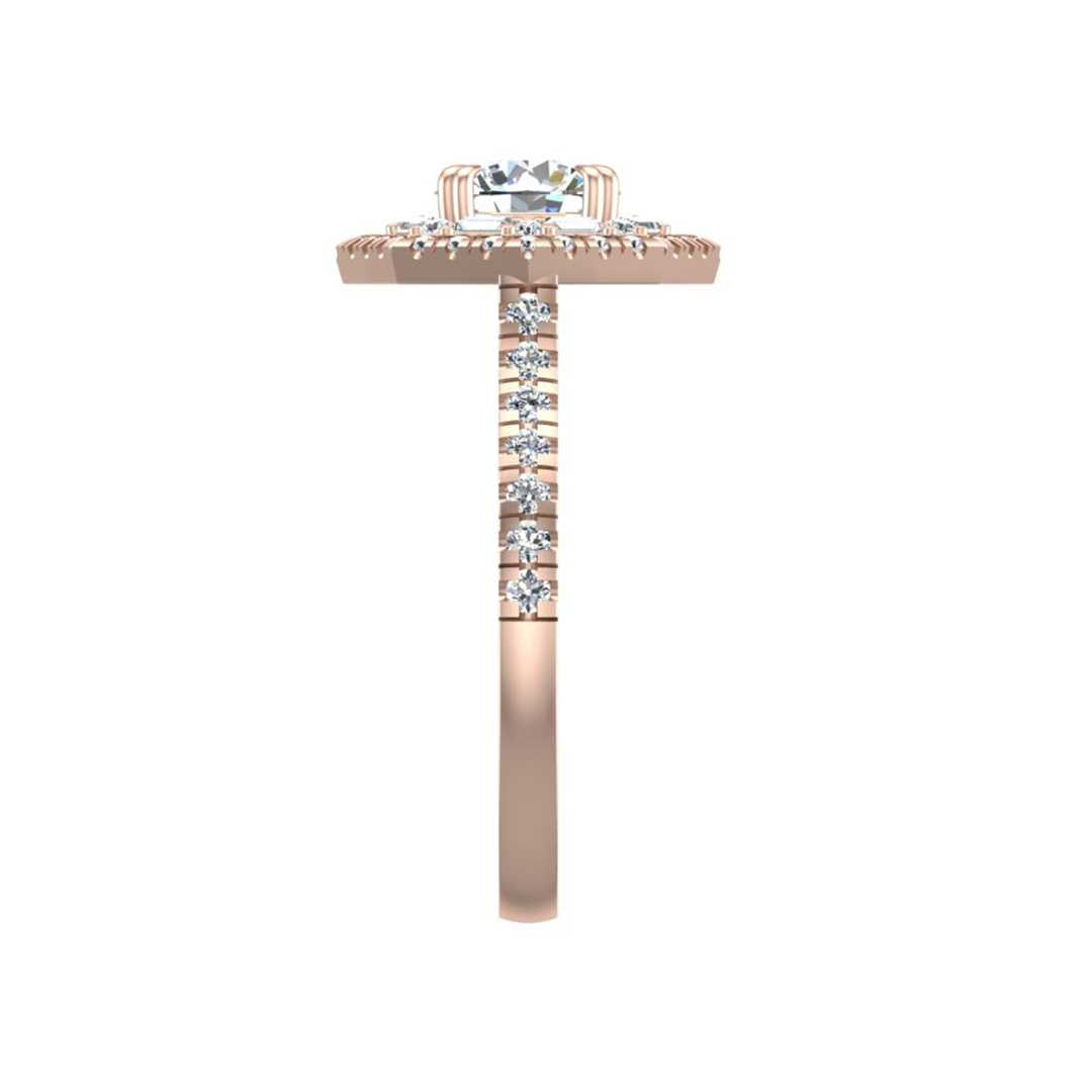 BLAZING HALO ENGAGEMENT RING-RD