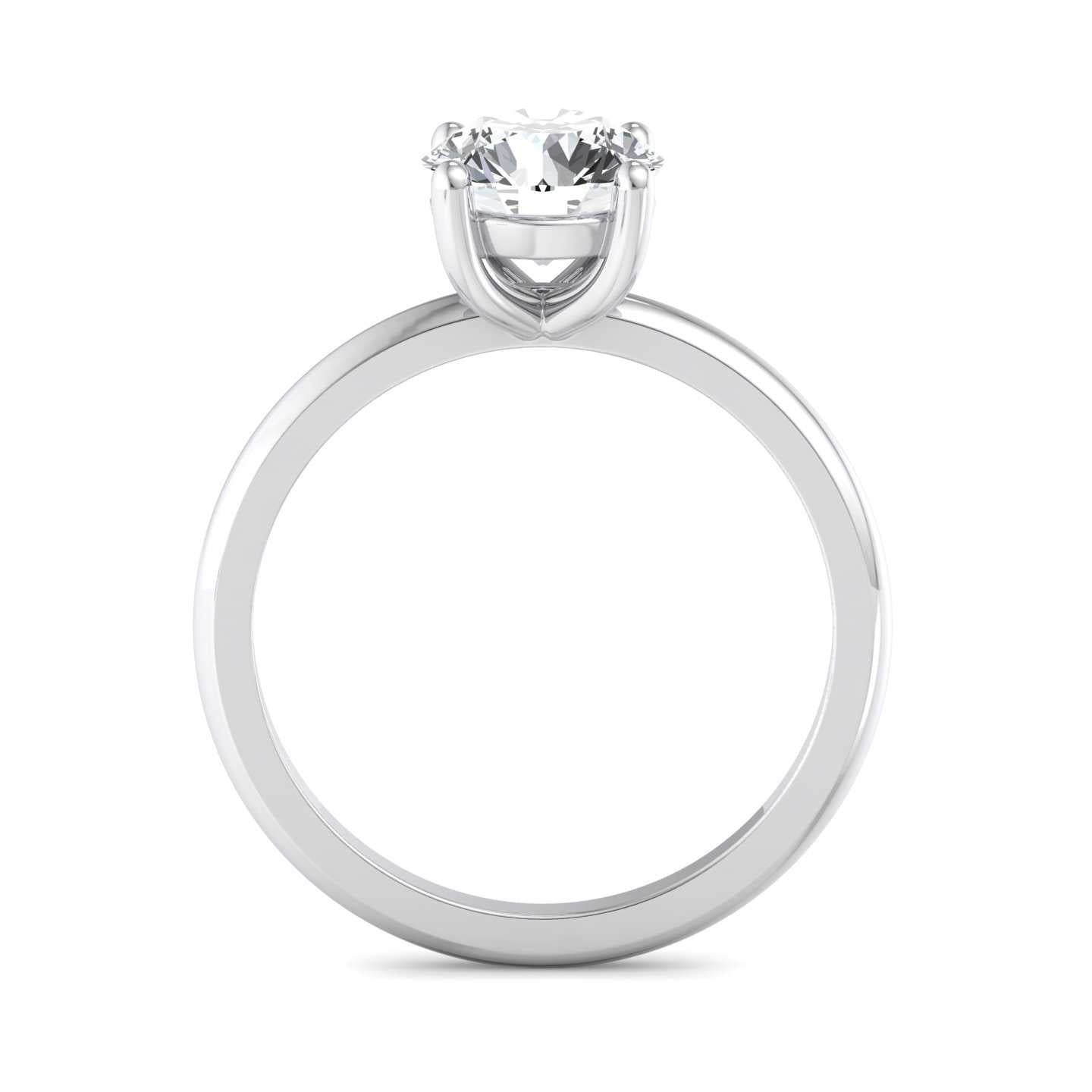 Solitaire Engagement Ring-Round