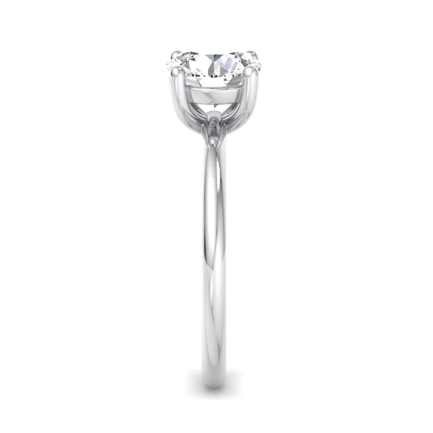 Solitaire Engagement Ring-Round
