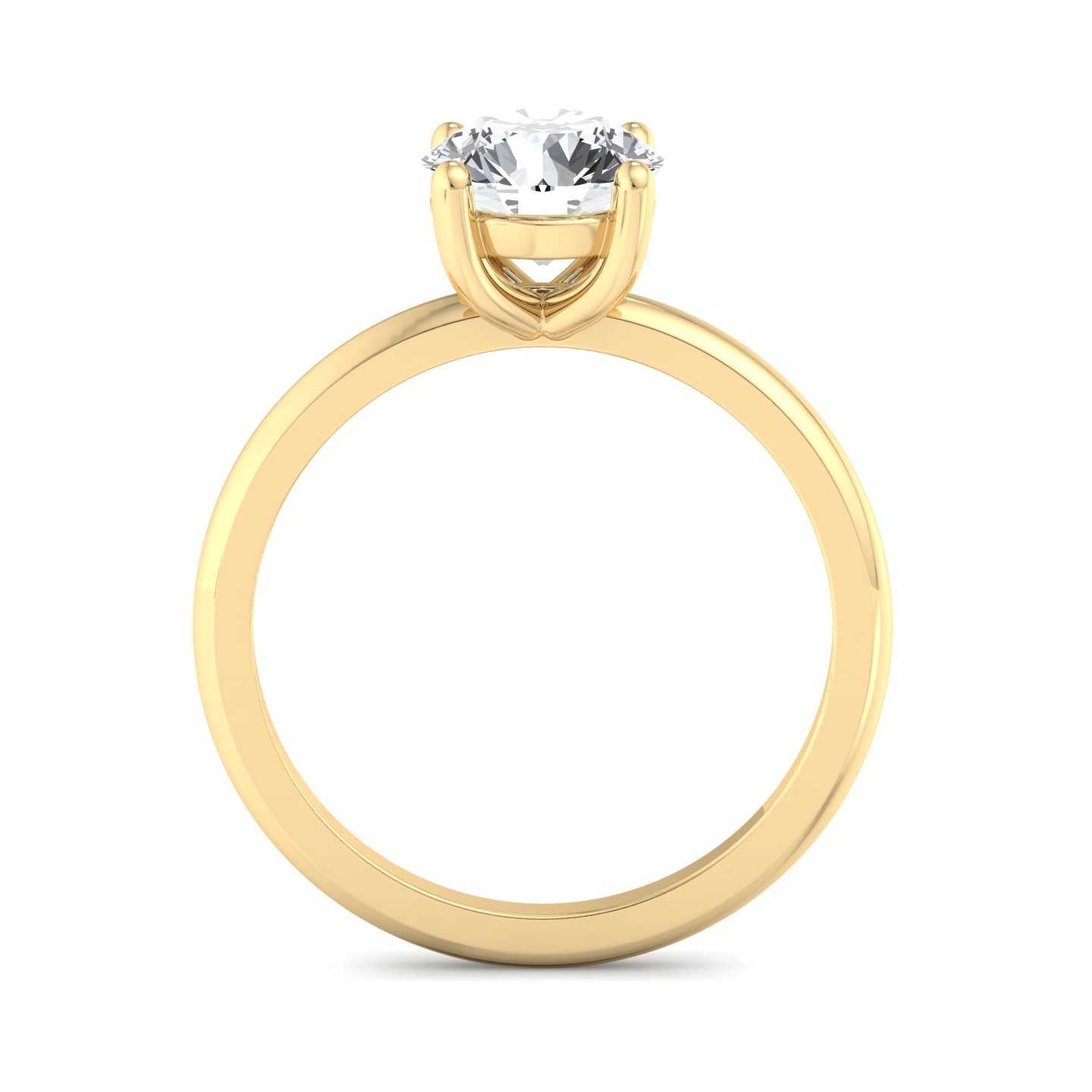Solitaire Engagement Ring-Round