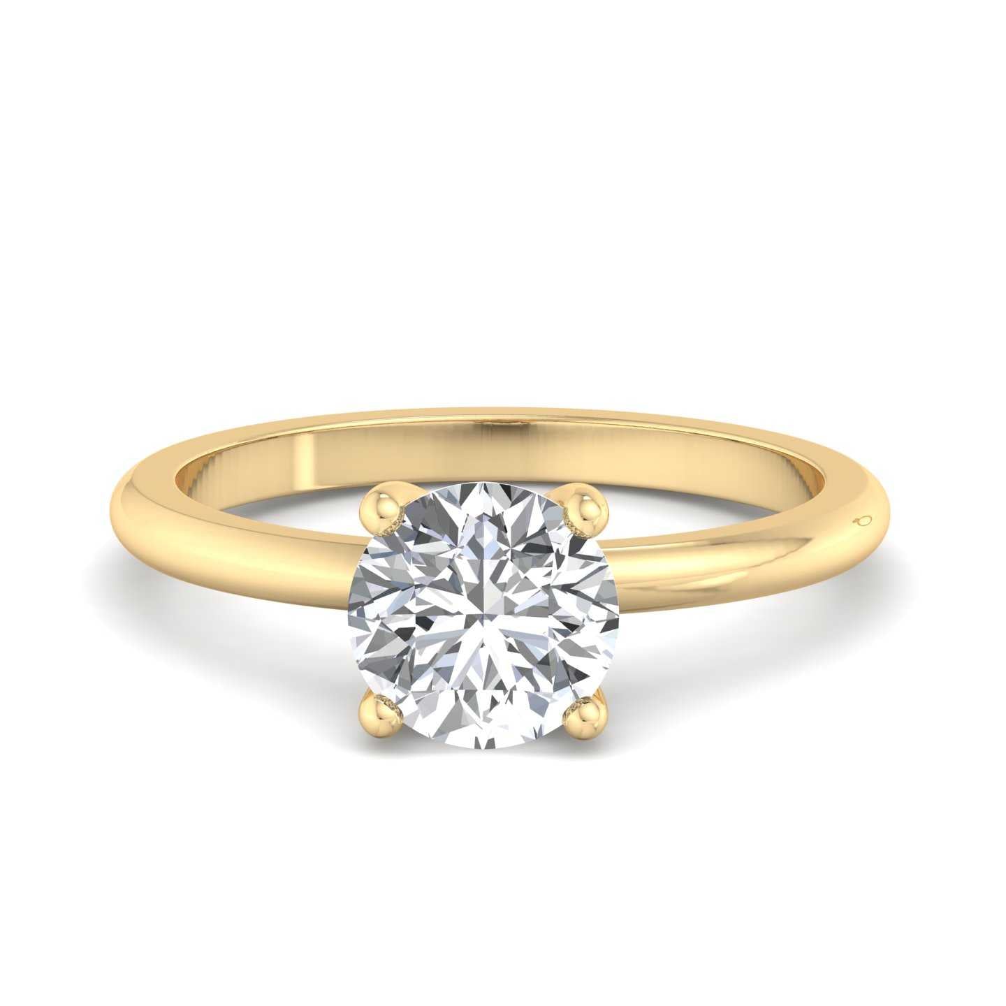 Solitaire Engagement Ring-Round