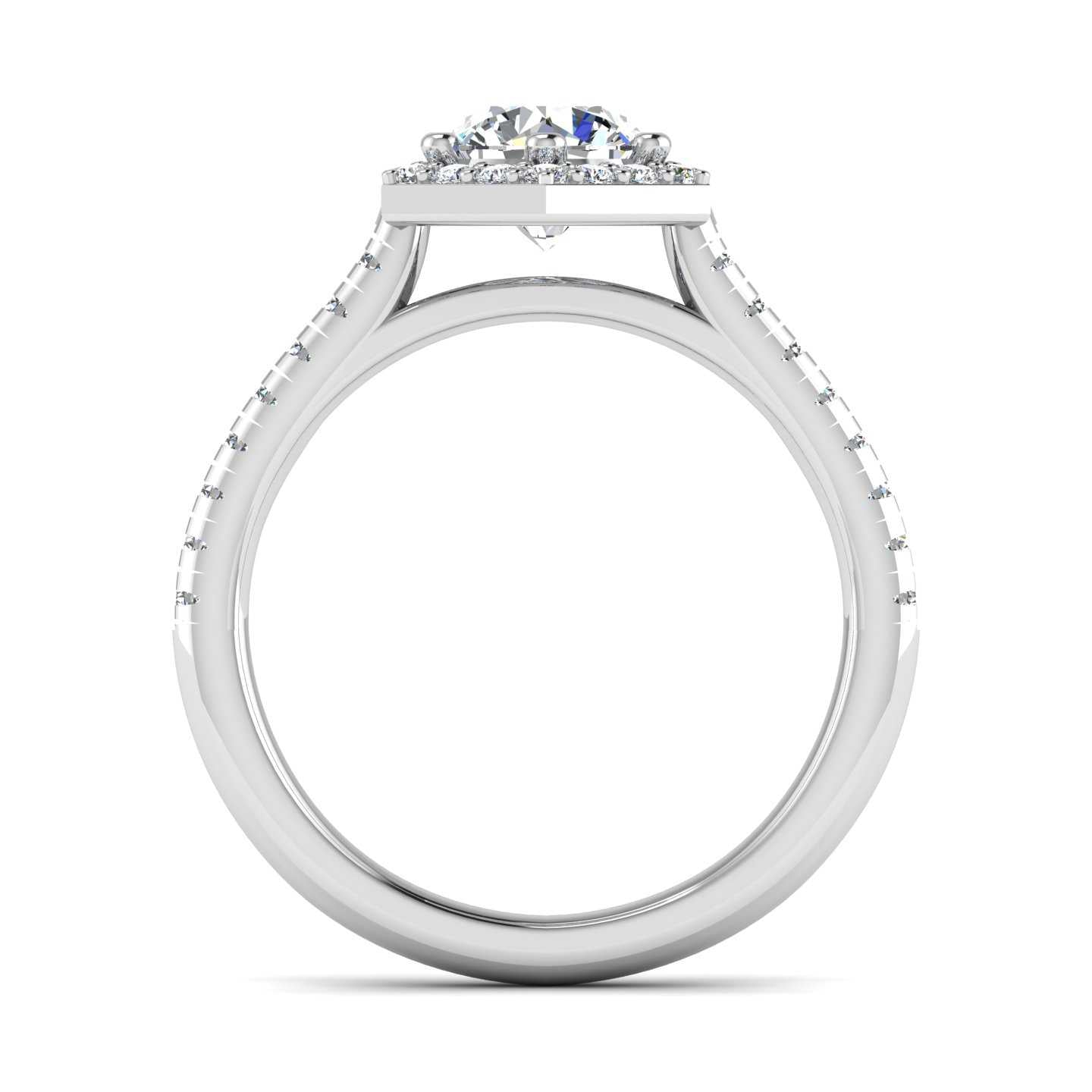 Clara Engagement Ring – Halo Diamond Elegance
