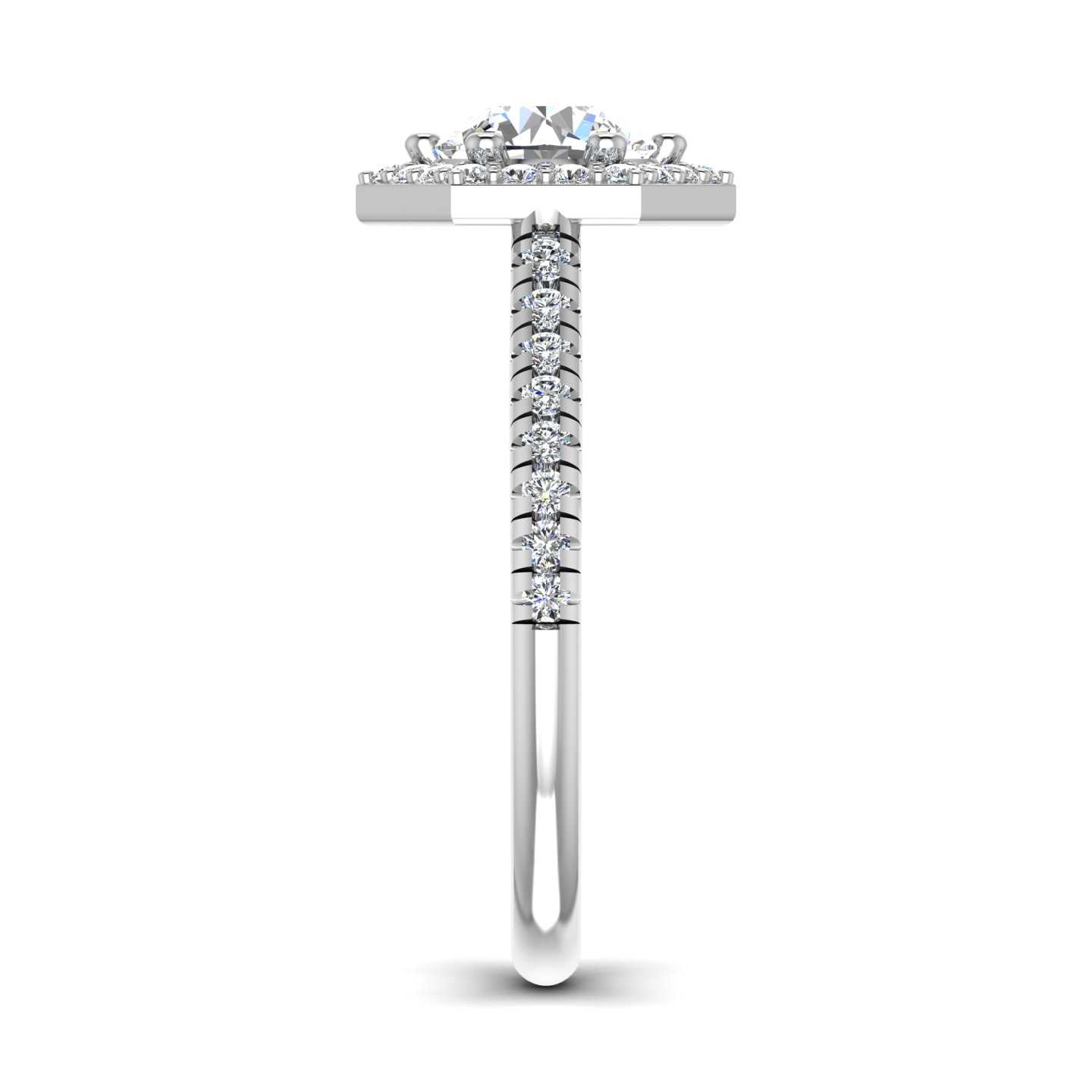 Clara Engagement Ring – Halo Diamond Elegance