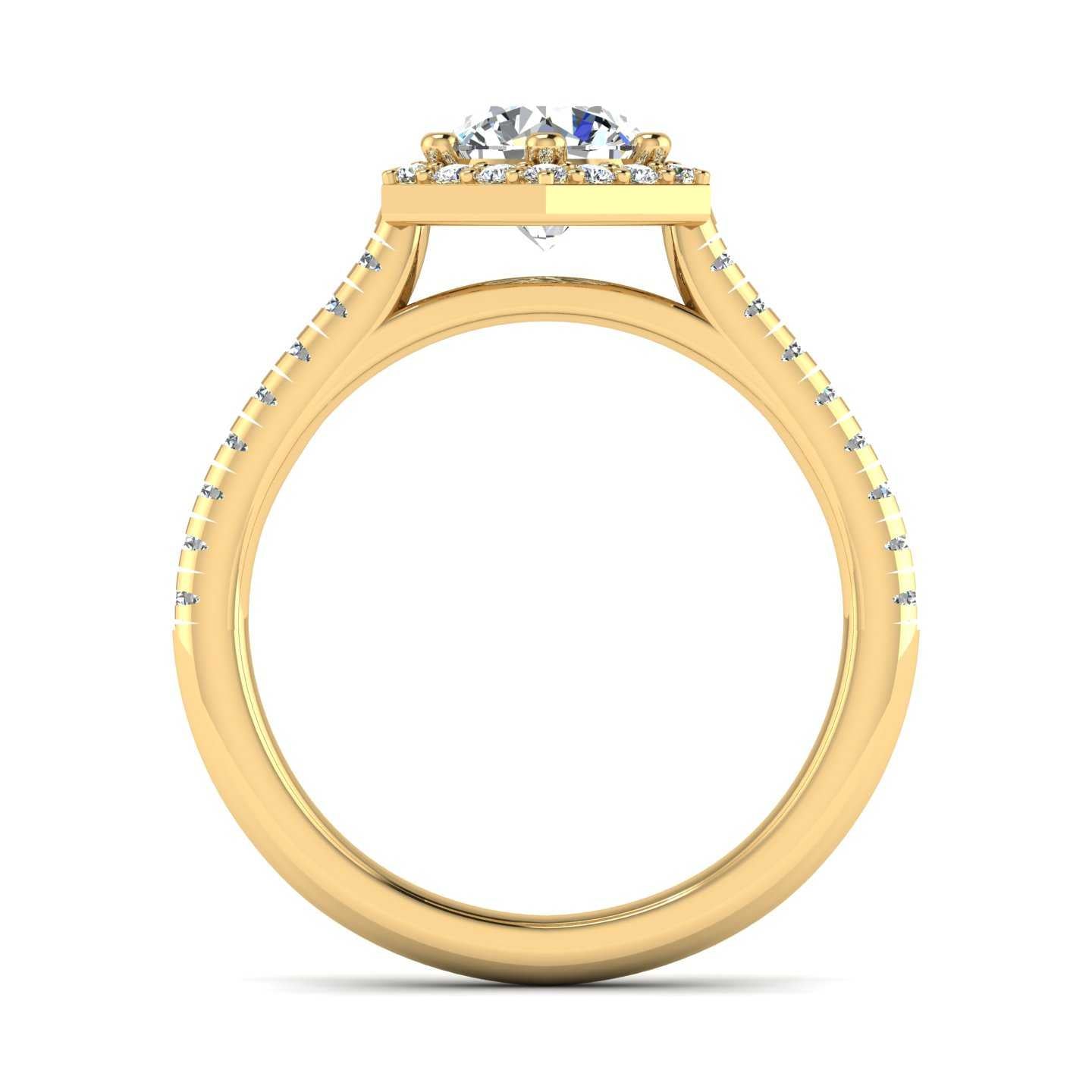 Clara Engagement Ring – Halo Diamond Elegance