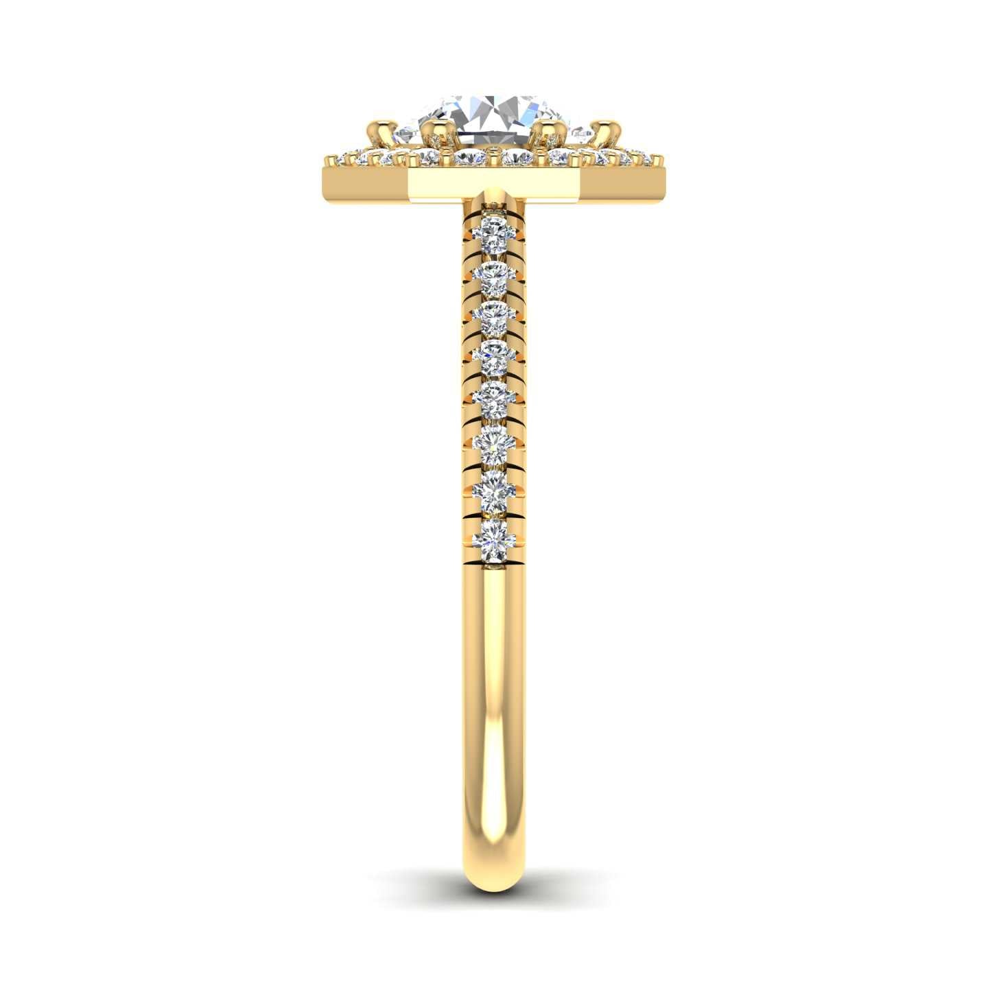Clara Engagement Ring – Halo Diamond Elegance