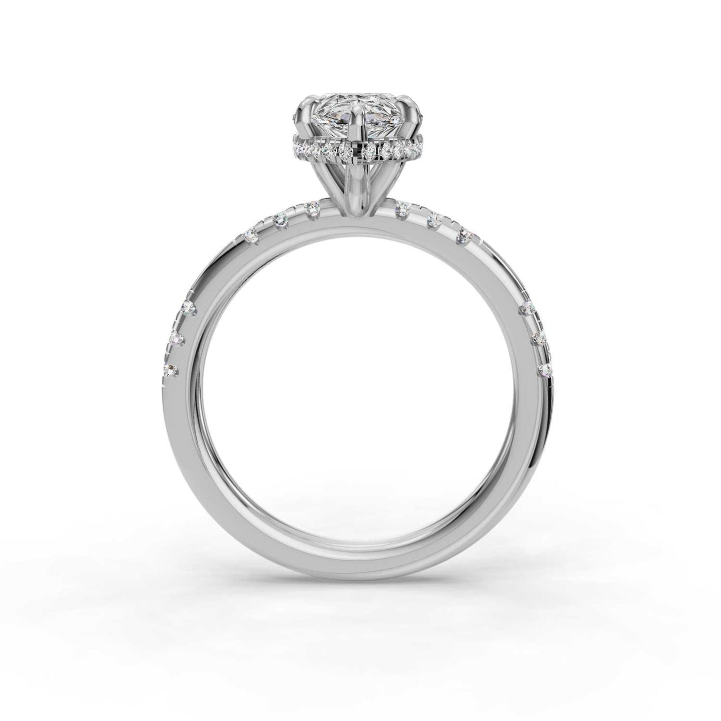 PHOENIX PEAR HALO ENGAGEMENT RING