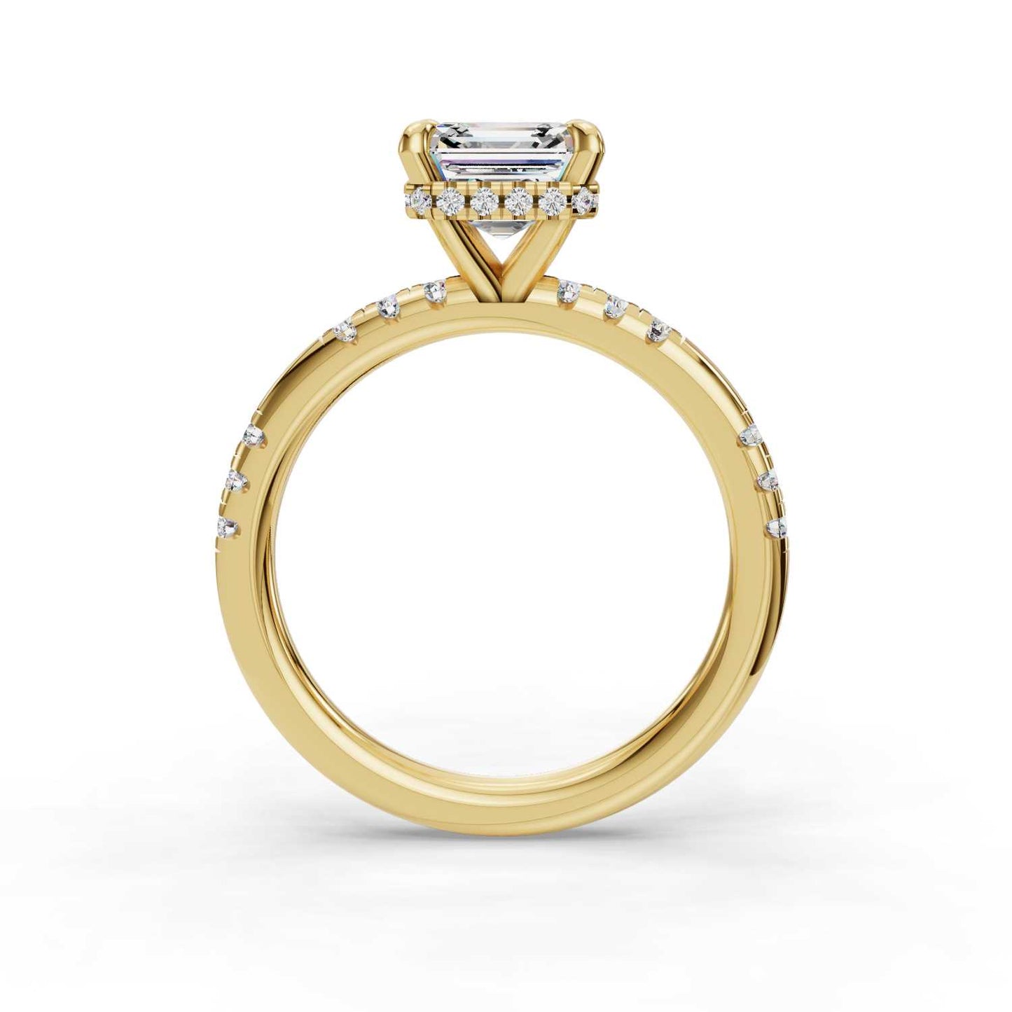 PHOENIX ASSCHER HALO ENGAGEMENT RING