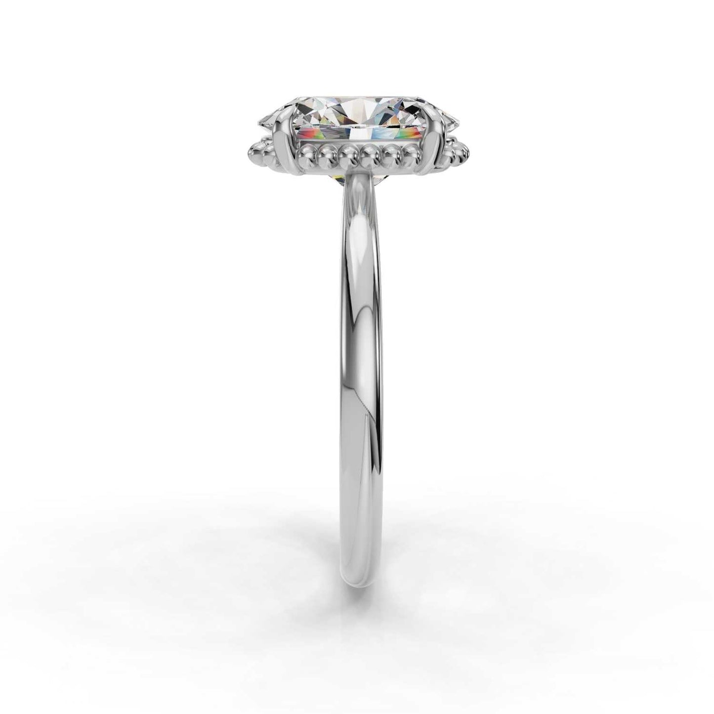 Tejas Oval Solitaire Engagement Ring