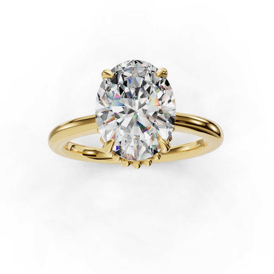 Tejas Oval Solitaire Engagement Ring