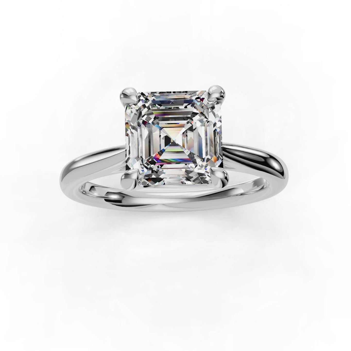 TEJAS ASSCHER SOLITAIRE RING