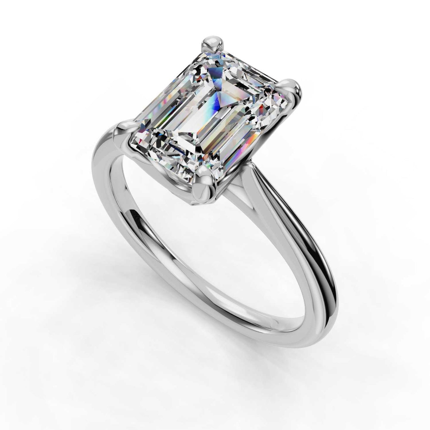TEJAS EMERALD SOLITAIRE RING