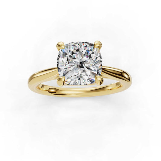 TEJAS CUSHION SOLITAIRE RING