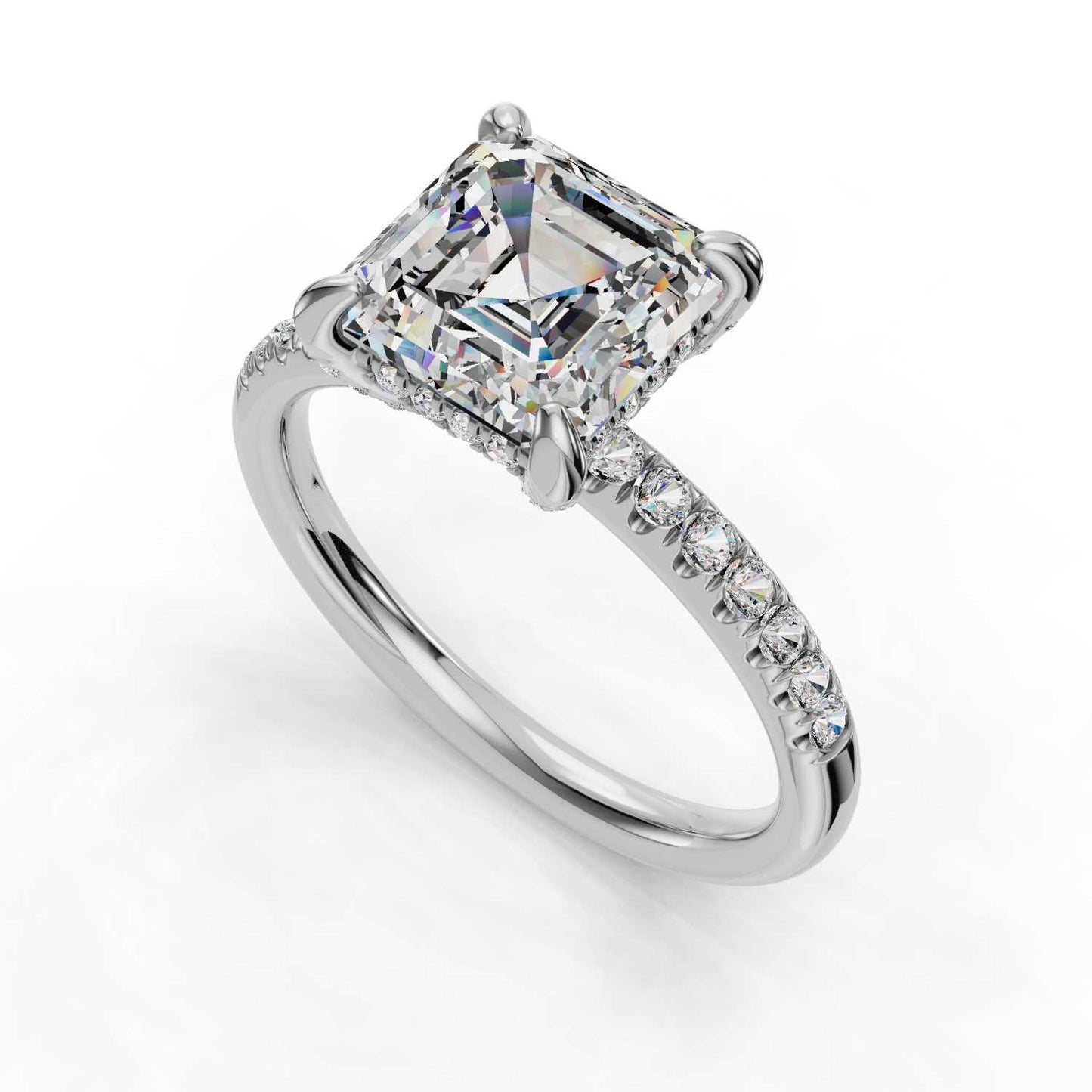 Omnia Engagement Ring-Asscher