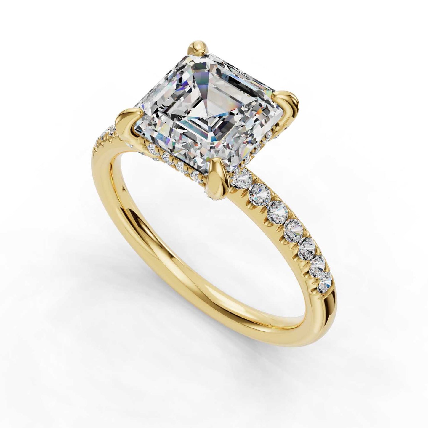 Omnia Engagement Ring-Asscher