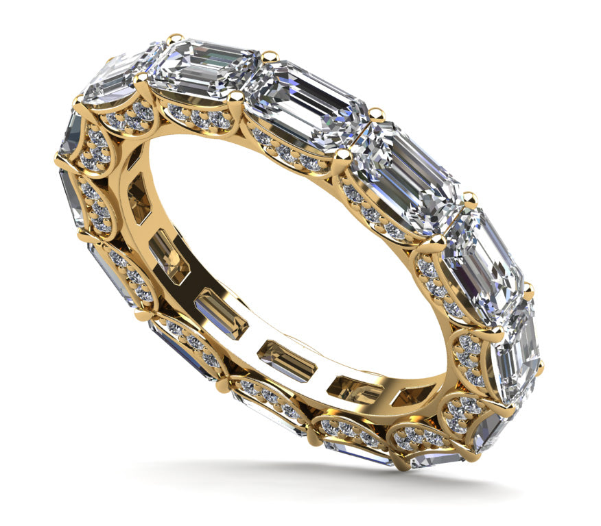 Diamond Eternity Ring With Sash Setting