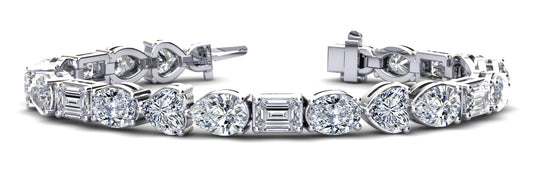 Mixed Shape Combination Diamond Bracelet