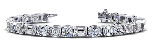 Mixed Shape Radiant Diamond Bracelet