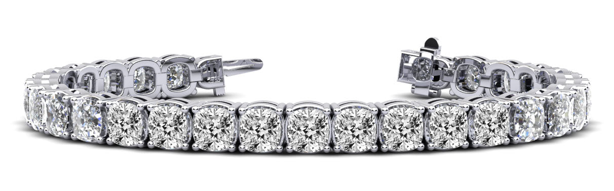 Everlasting Cushion Cut Diamond Tennis Bracelet