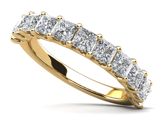 All Sparkle Princess Cut Diamond Anniversary Ring