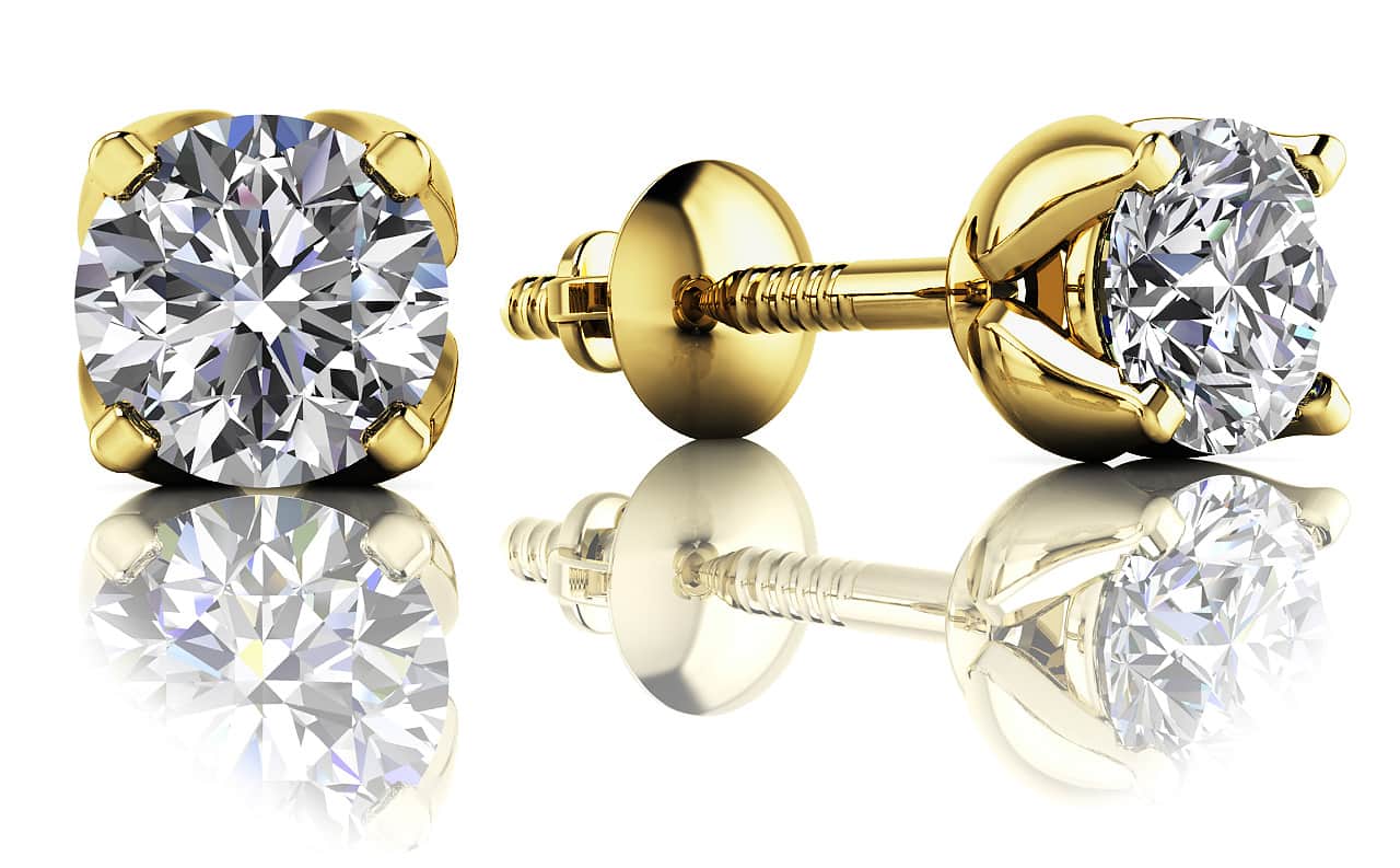Stunning Tulip Diamond Studs Earrings