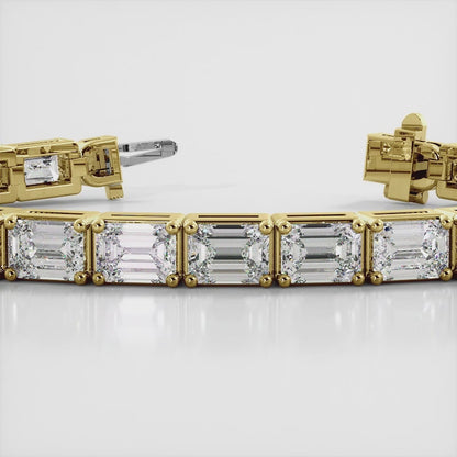 Timeless Emerald Diamond Tennis Bracelet