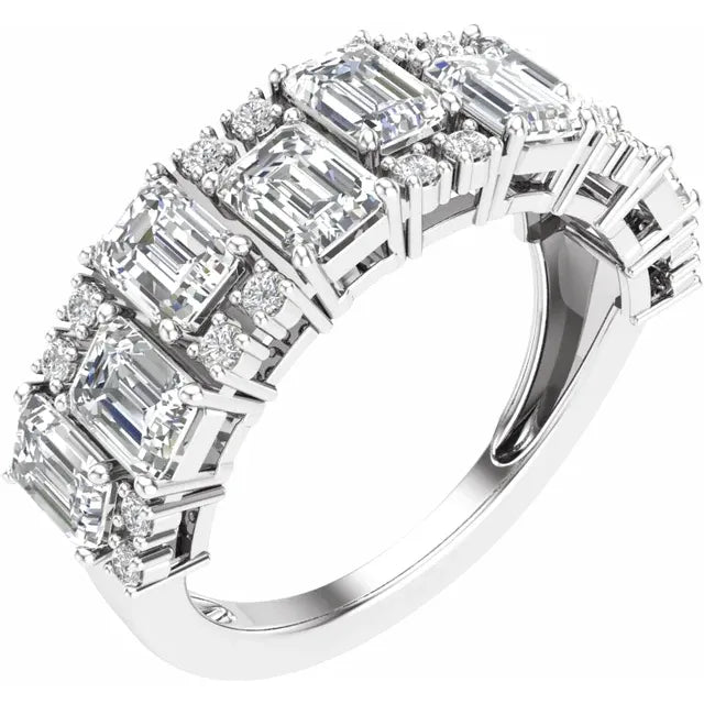 14K 3 CTW Lab-Grown Diamond Anniversary Band