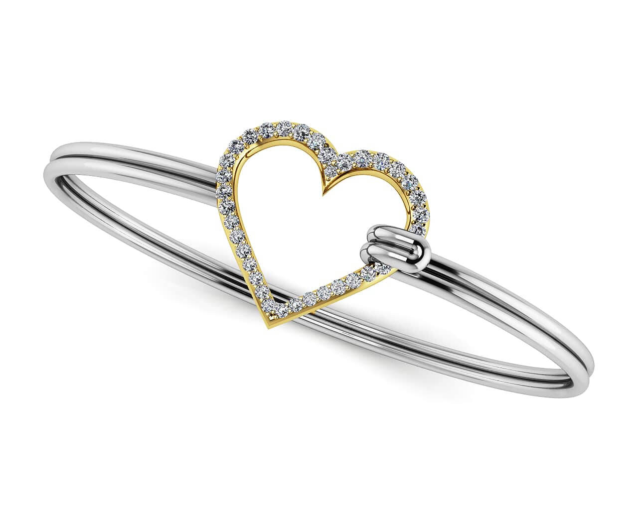 The Sparkling Heart Unity Bracelet