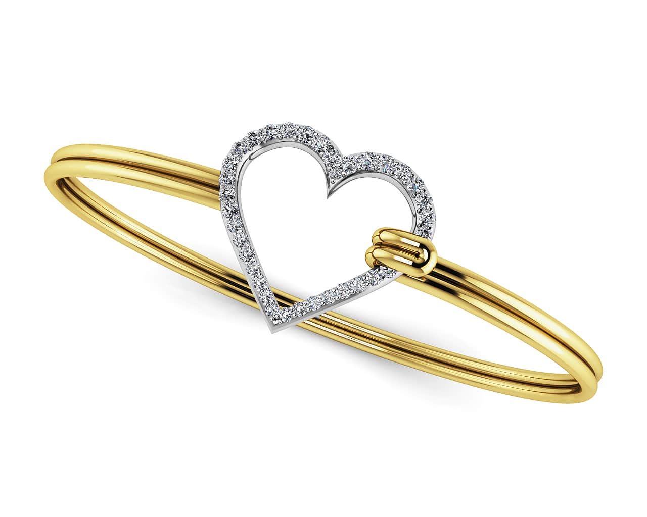 The Sparkling Heart Unity Bracelet