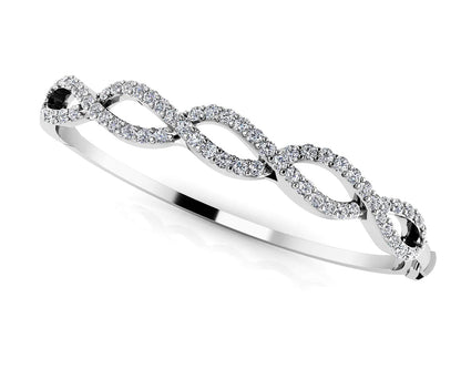 Diamond Woven Rope Bangle