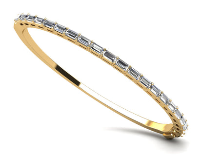 Baguette Cut Diamond Bangle