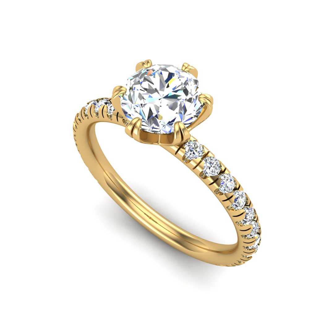 Lucens Engagement Ring-Round