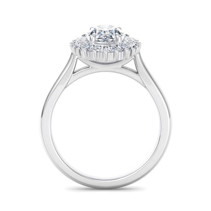 Oval Halo Engagement Ring