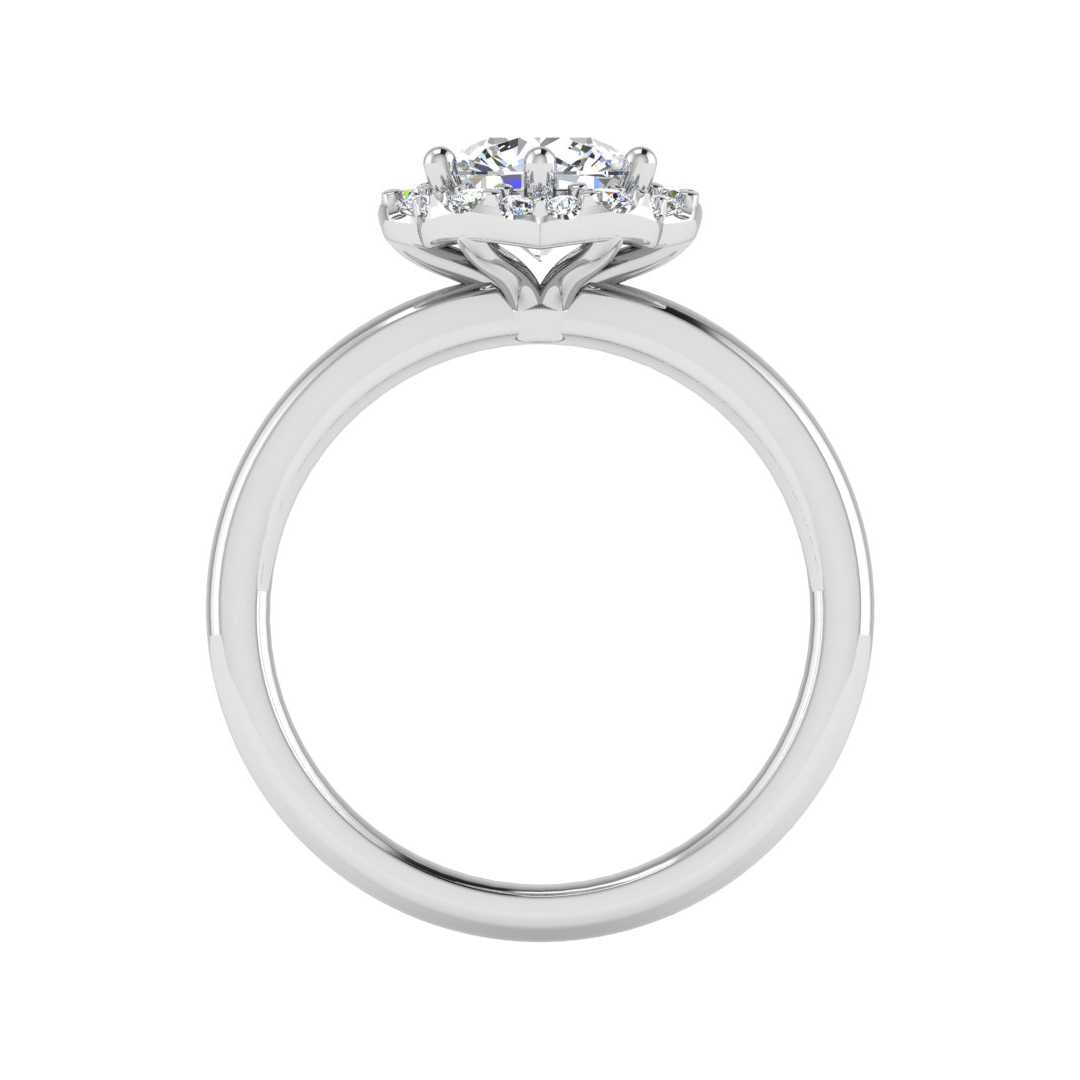 Angel Halo Engagement Ring-Round