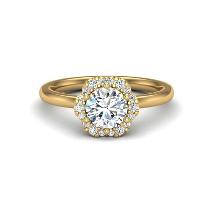 Angel Halo Engagement Ring-Round