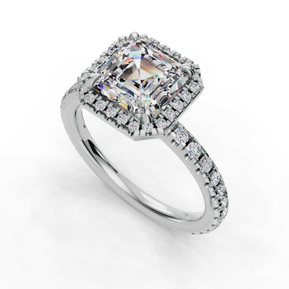 ANGIE ASSCHER HALO ENGAGEMENT RING