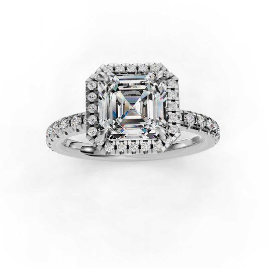 ANGIE ASSCHER HALO ENGAGEMENT RING