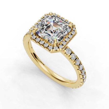 ANGIE ASSCHER HALO ENGAGEMENT RING