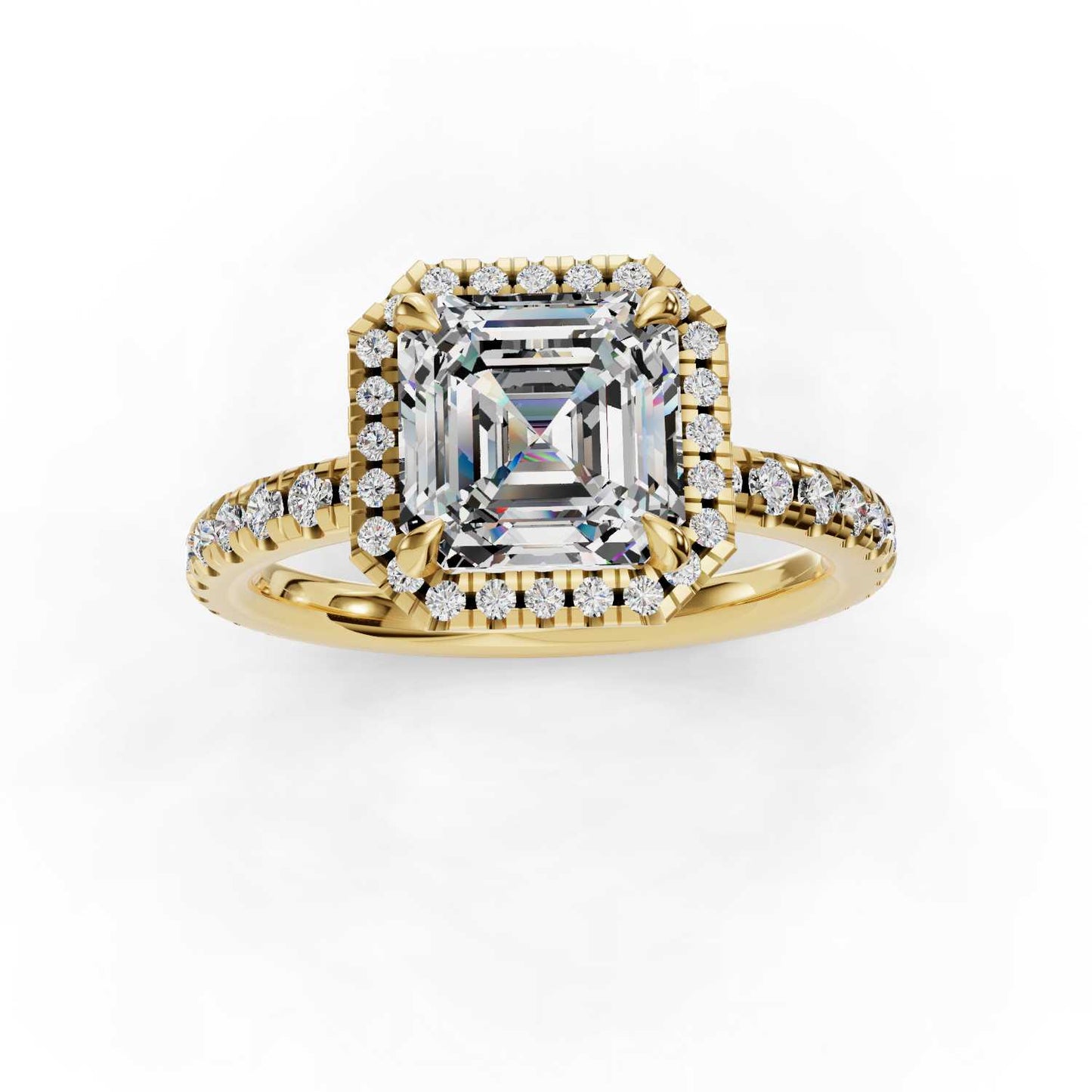 ANGIE ASSCHER HALO ENGAGEMENT RING