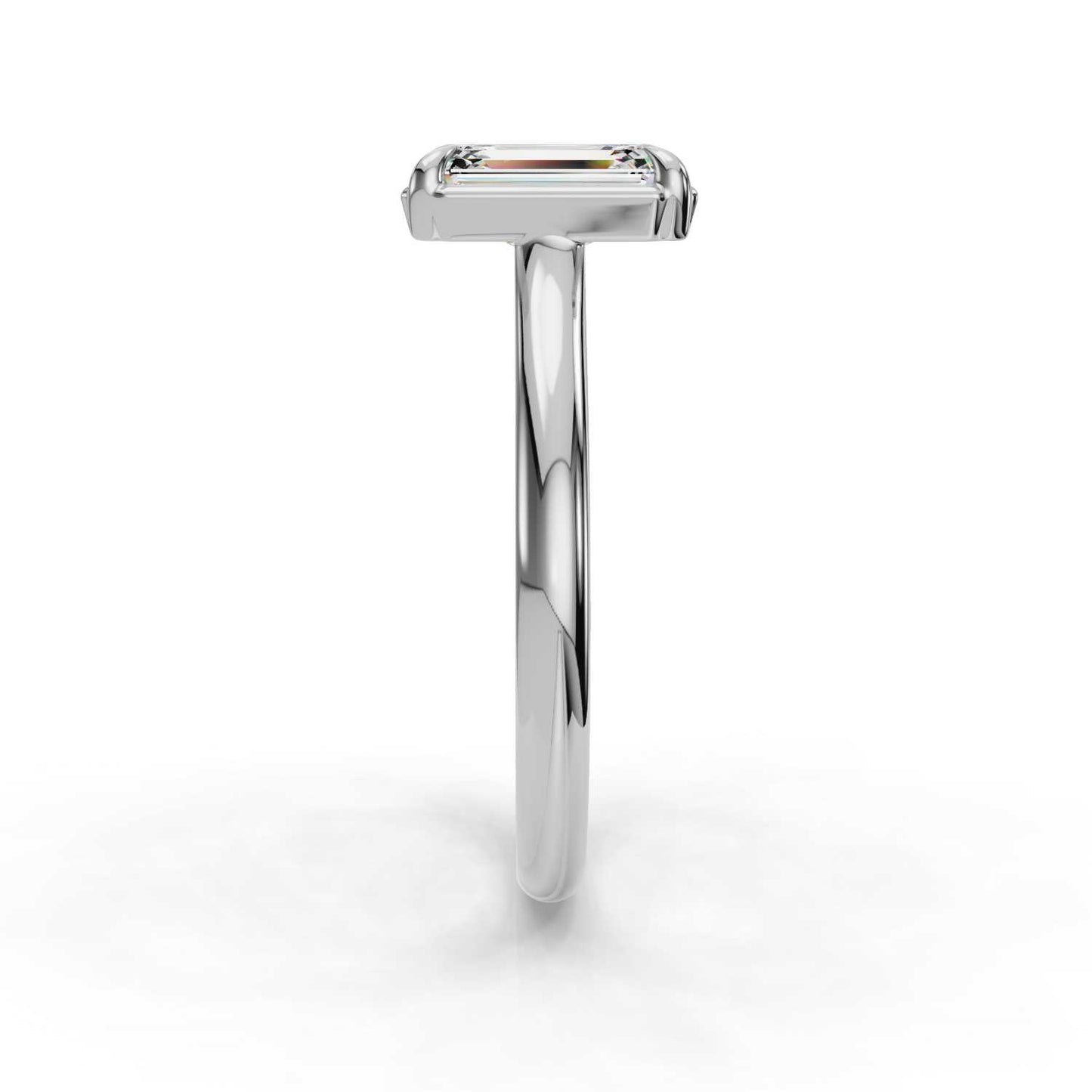 Nora Solitaire Engagement Ring-Emerald