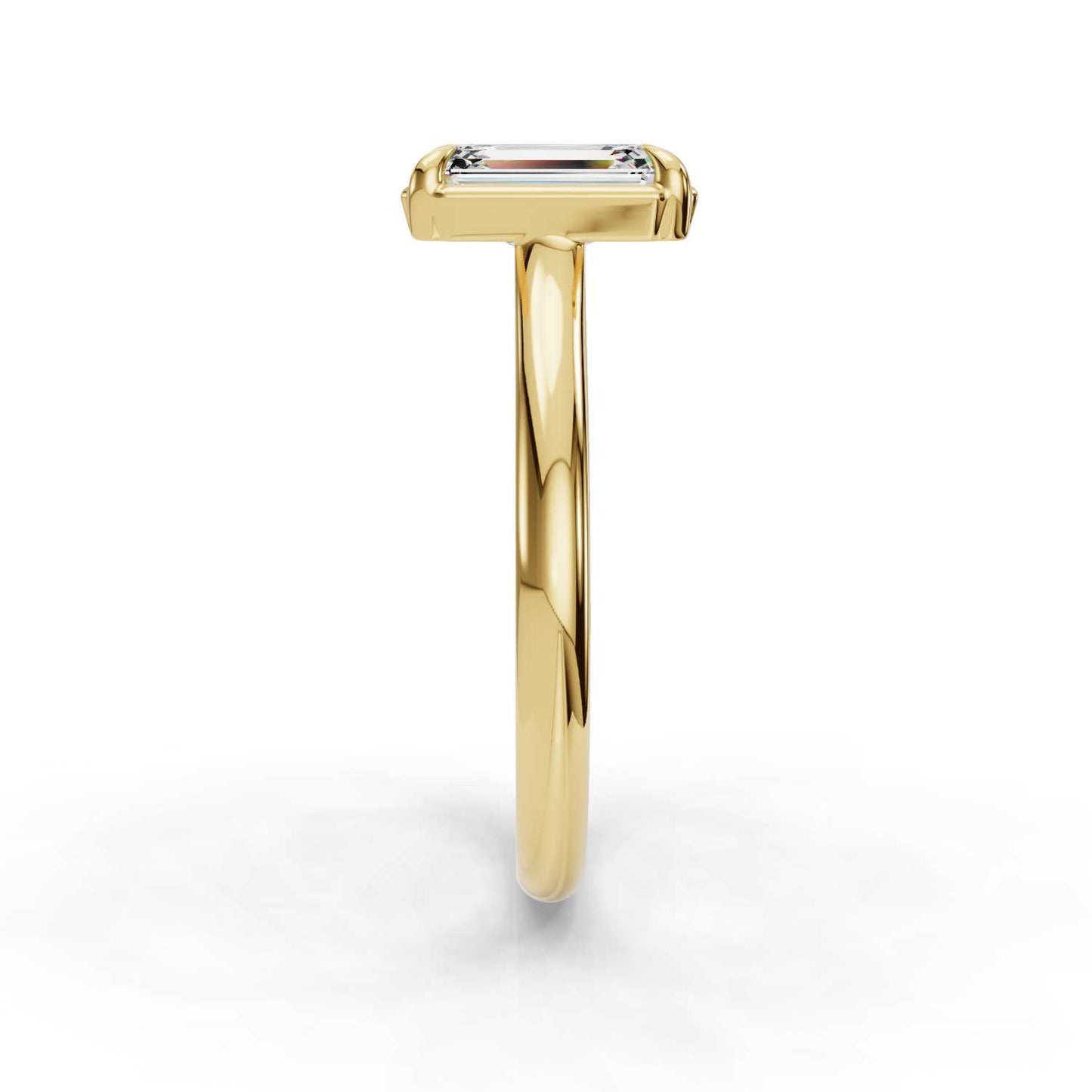 Nora Solitaire Engagement Ring-Emerald