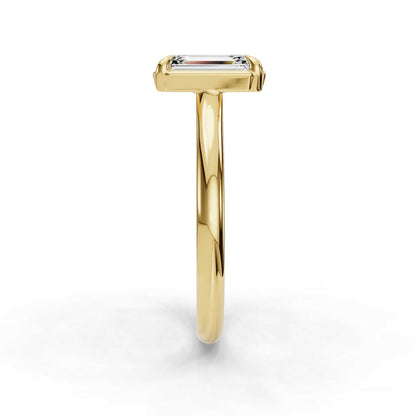 Nora Solitaire Engagement Ring-Emerald