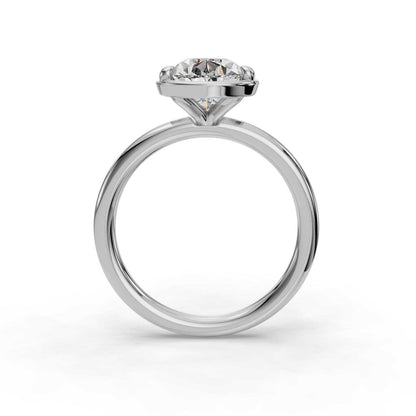 Amelia Pear Solitaire Engagement Ring