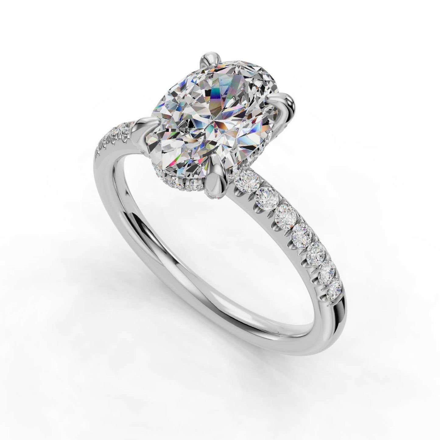 Omnia Engagement Ring-Oval