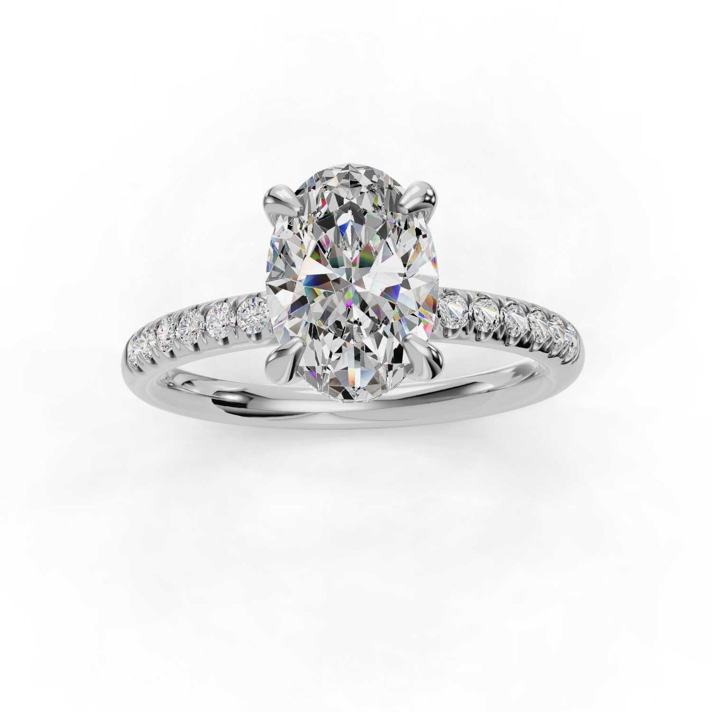 Omnia Engagement Ring-Oval