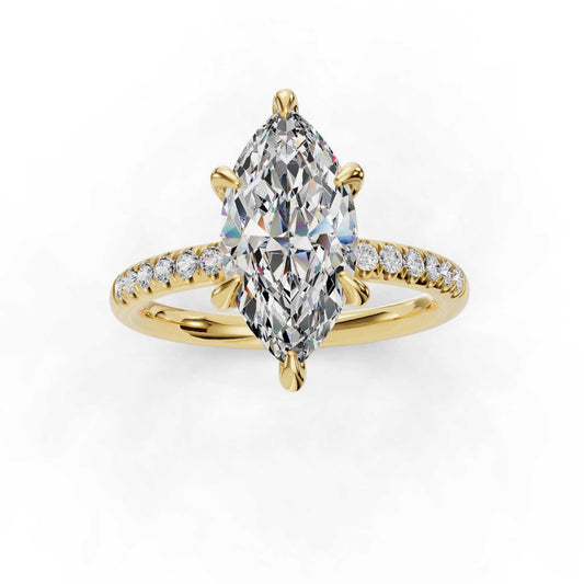 Omnia Engagement Ring-Marquise