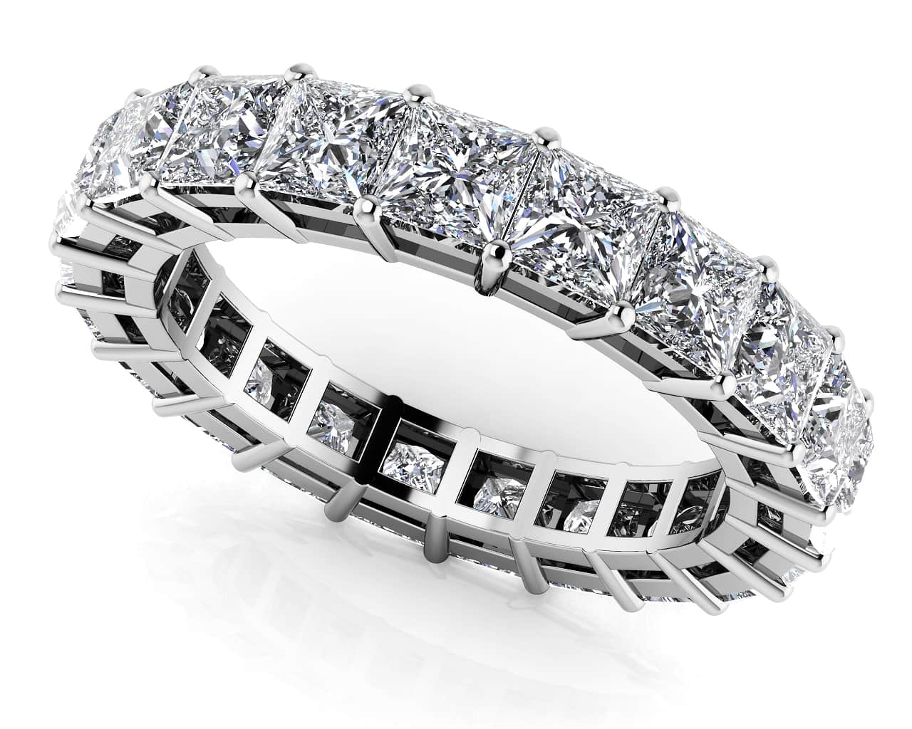 Princess Cut Diamonds Classic Eternity Ring