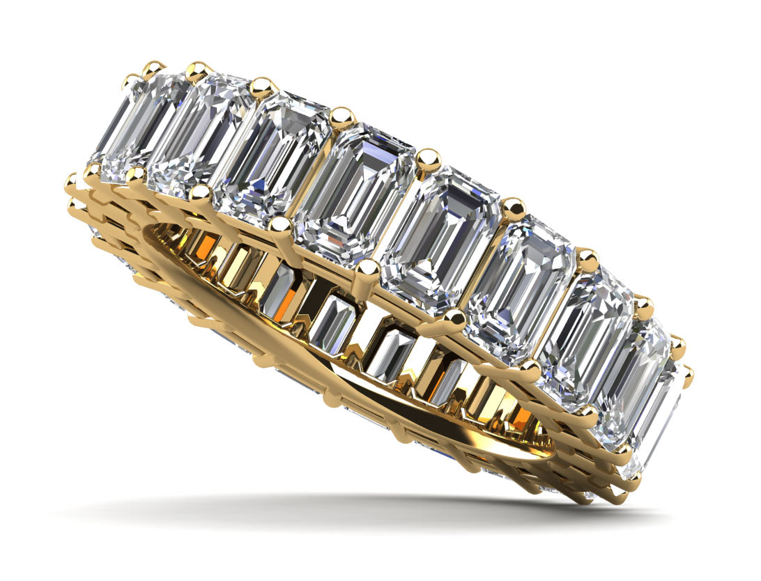 Emerald Cut Classic Diamond Eternity Ring